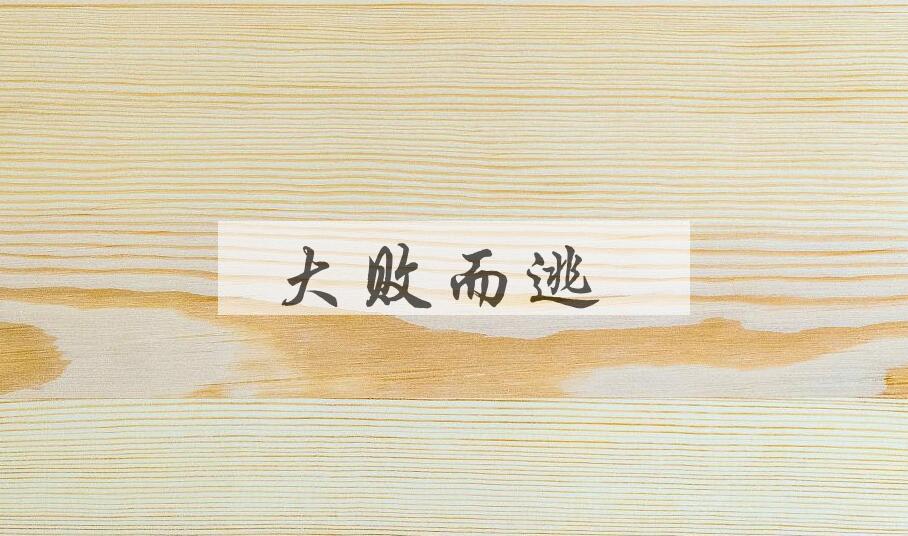 成语大败而逃是什么意思？