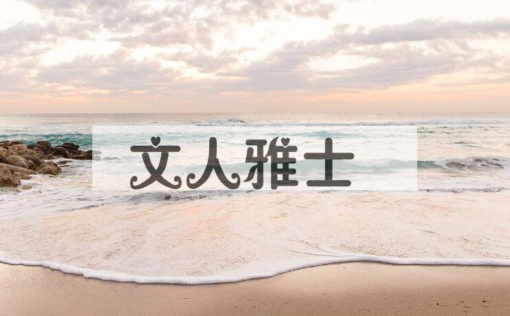 成语文人雅士是什么意思？