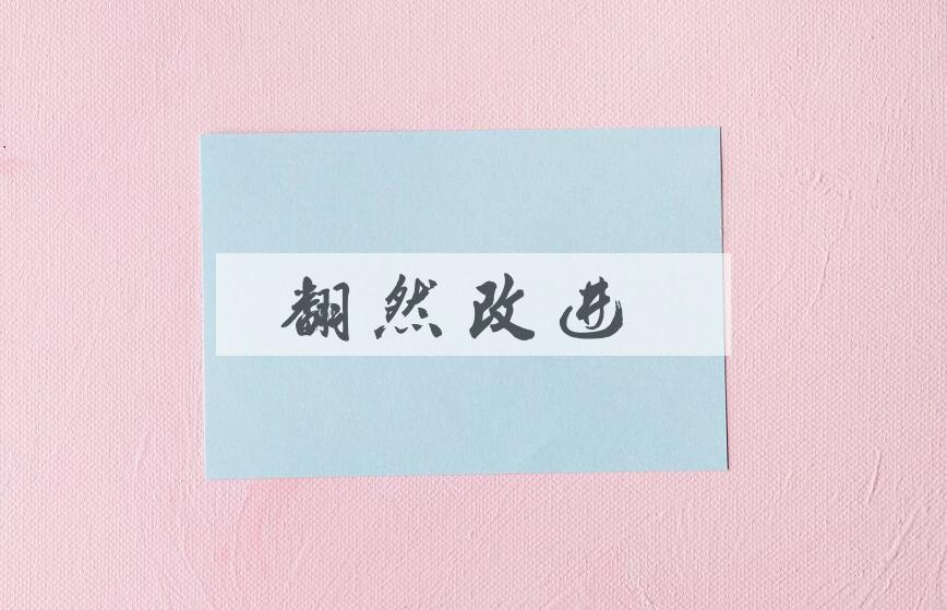 成语翻然改进是什么意思？