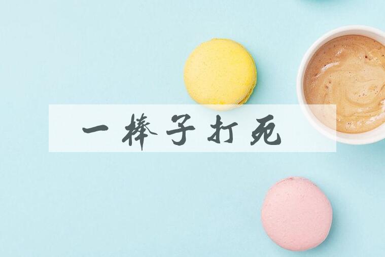 成语一棒子打死是什么意思？
