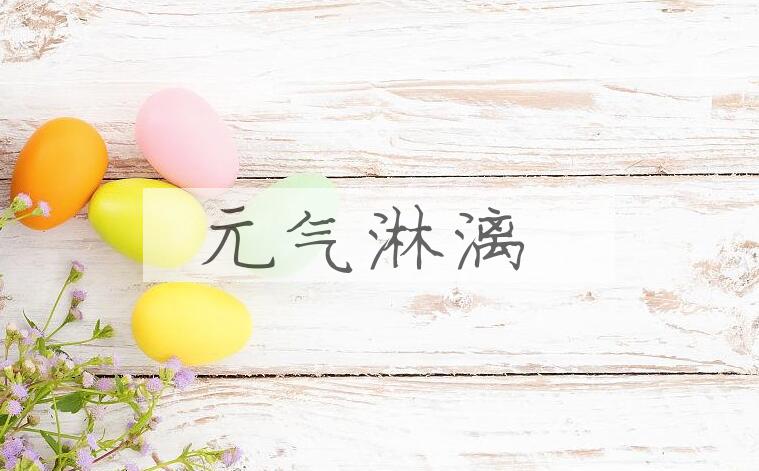 成语元气淋漓是什么意思？