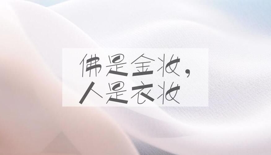 成语佛是金妆，人是衣妆是什么意思？