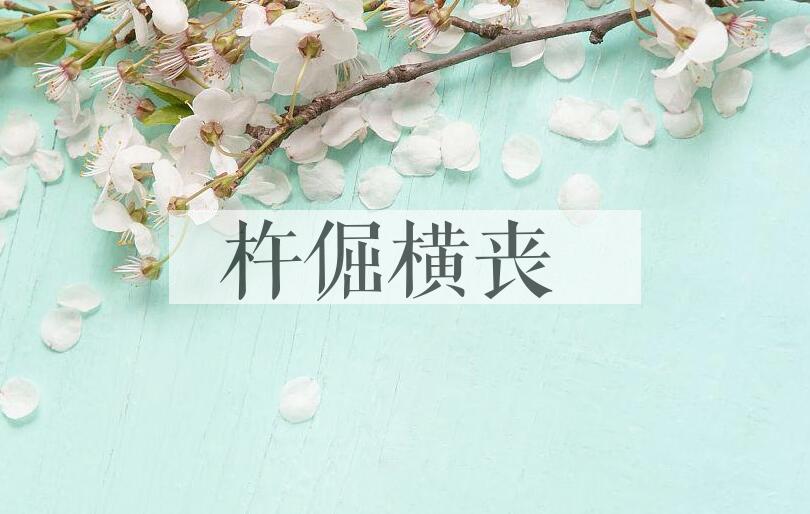 成语杵倔横丧是什么意思？