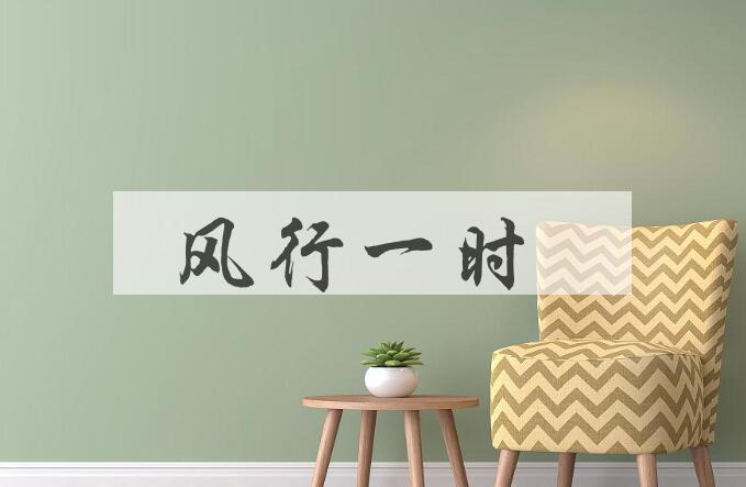 成语风行一时是什么意思？