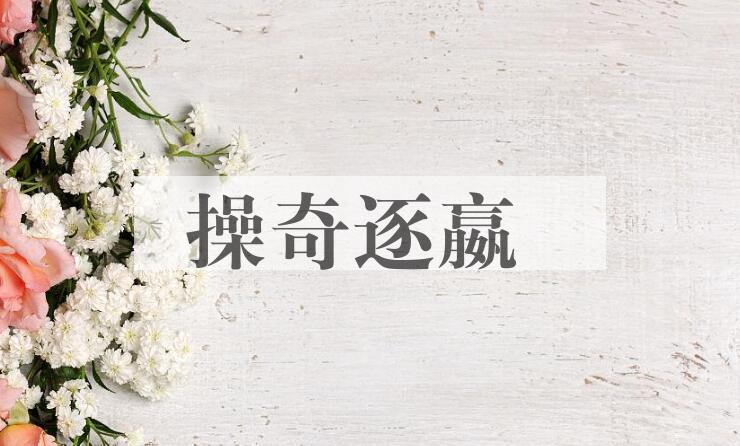 成语操奇逐嬴是什么意思？