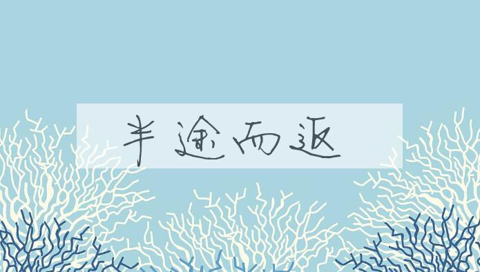 成语半途而返是什么意思？