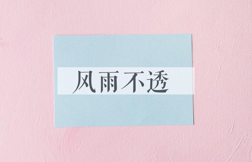 成语风雨不透是什么意思？