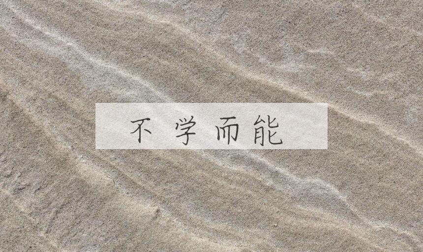 成语不学而能是什么意思？