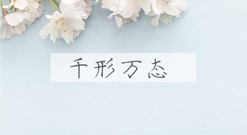 成语千形万态是什么意思？