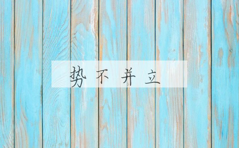 成语势不并立是什么意思？