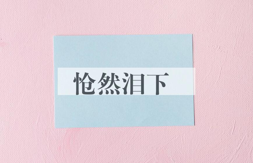 成语怆然泪下是什么意思？