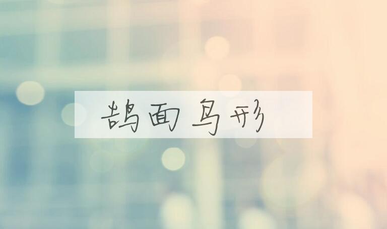 成语鹄面鸟形是什么意思？