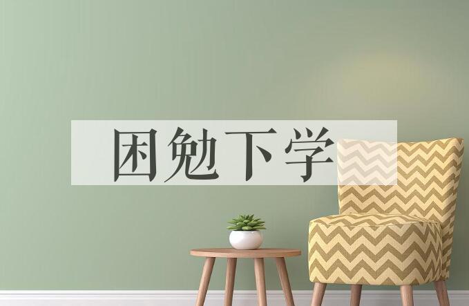 成语困勉下学是什么意思？