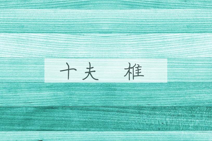 成语十夫楺椎是什么意思？