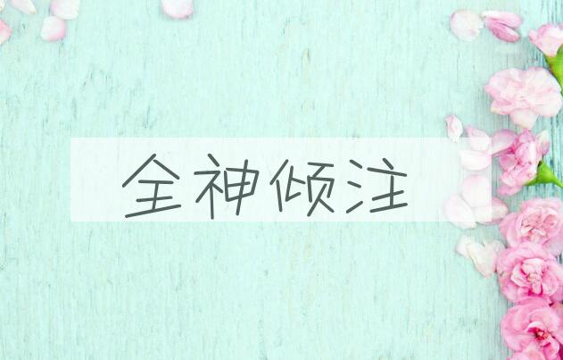 成语全神倾注是什么意思？