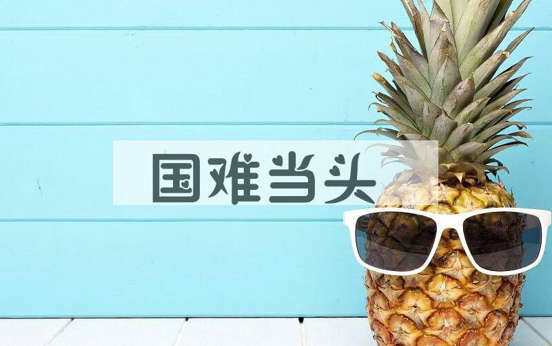 成语国难当头是什么意思？