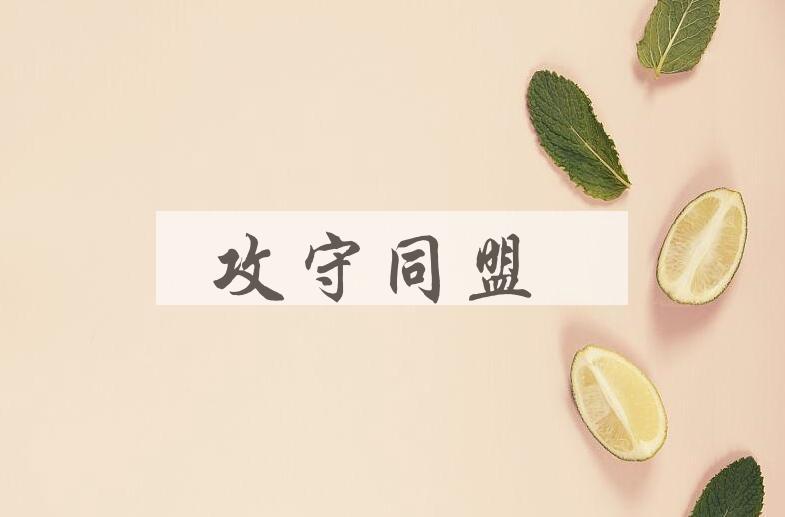 成语攻守同盟是什么意思？