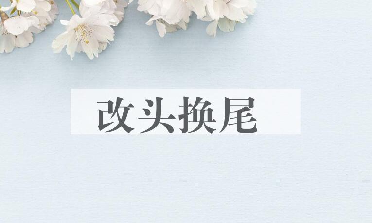 成语改头换尾是什么意思？
