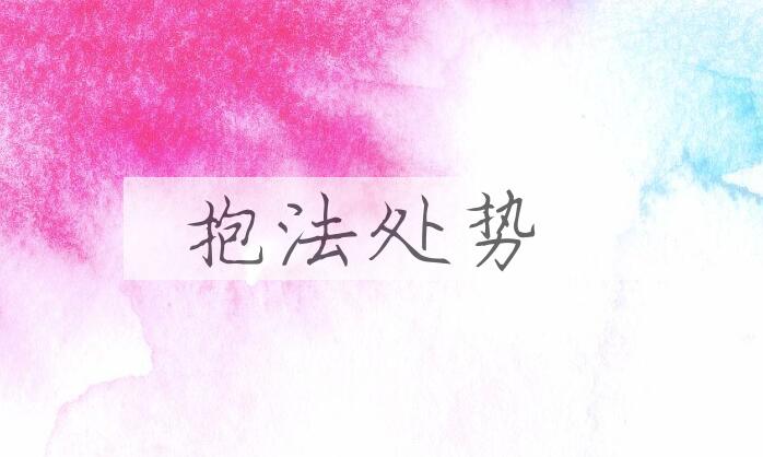 成语抱法处势是什么意思？