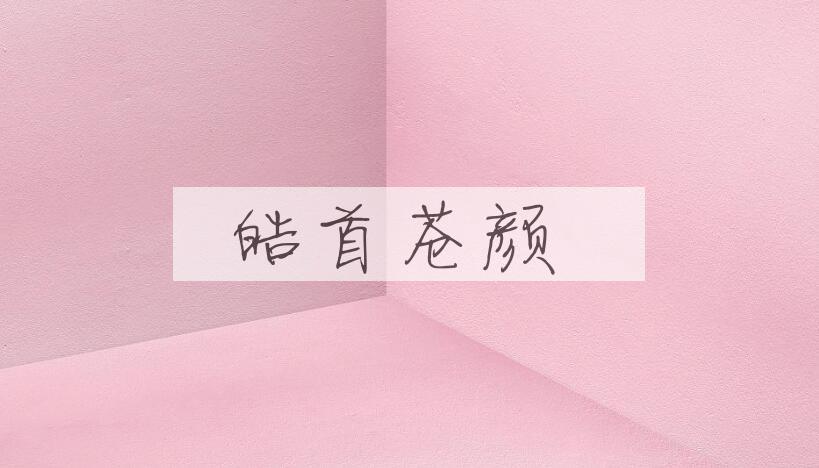 成语皓首苍颜是什么意思？