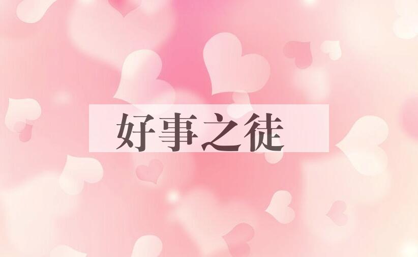 成语好事之徒是什么意思？