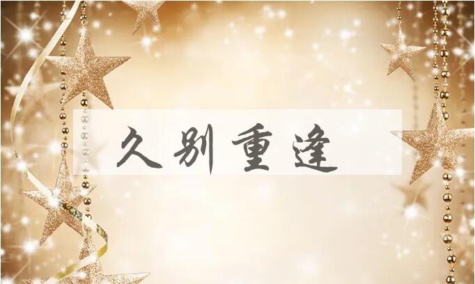 成语久别重逢是什么意思？