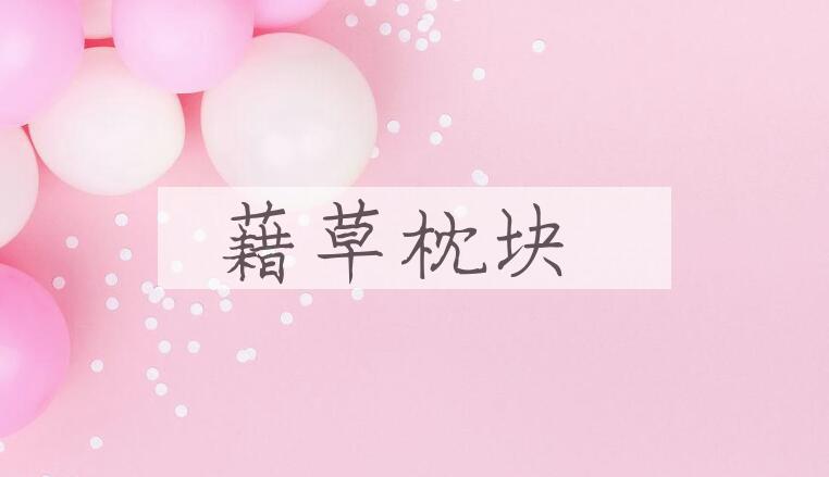 成语藉草枕块是什么意思？