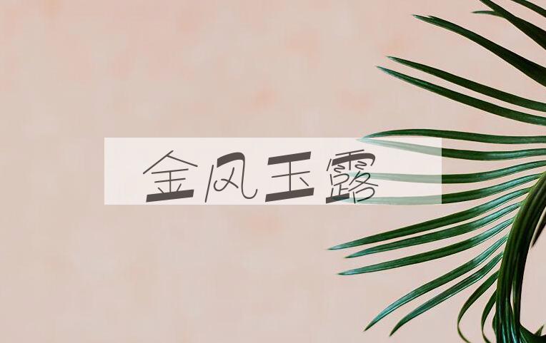 成语金风玉露是什么意思？