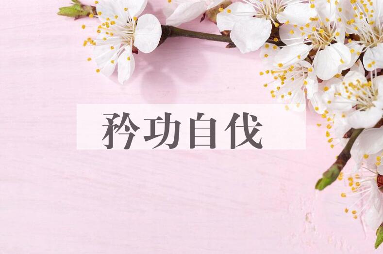 成语矜功自伐是什么意思？