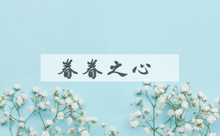 成语眷眷之心是什么意思？