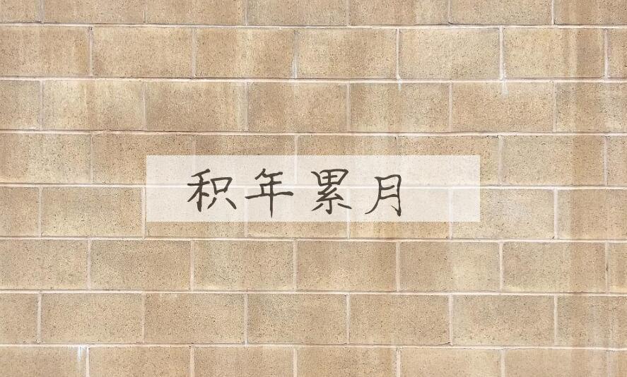 成语积年累月是什么意思？
