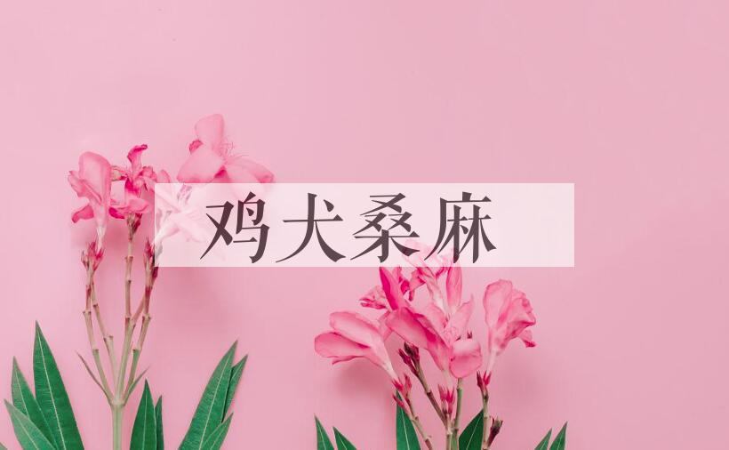 成语鸡犬桑麻是什么意思？