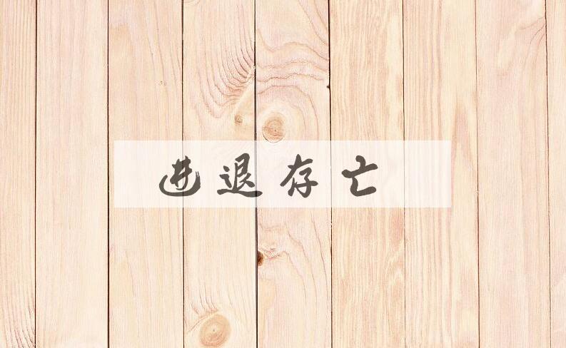 成语进退存亡是什么意思？