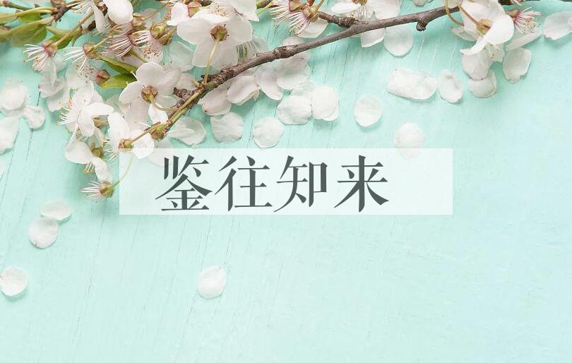 成语鉴往知来是什么意思？