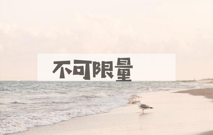成语不可限量是什么意思？