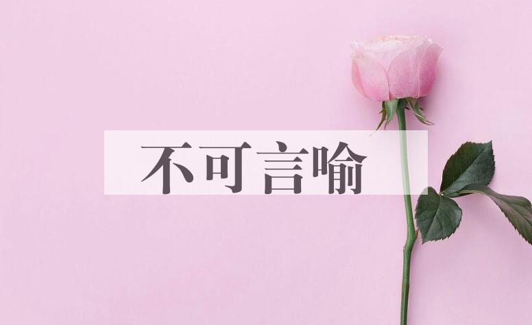 成语不可言喻是什么意思？