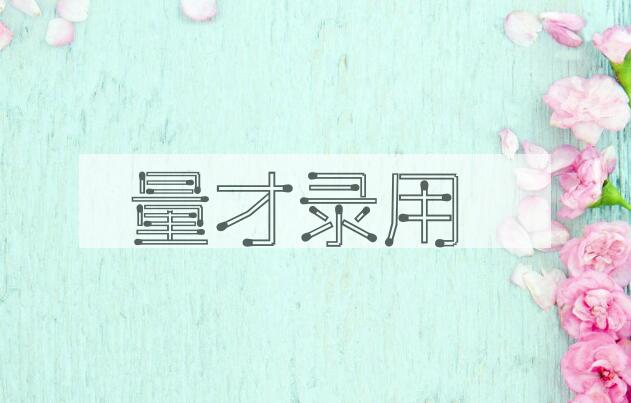 成语量才录用是什么意思？