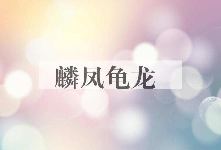 成语麟凤龟龙是什么意思？