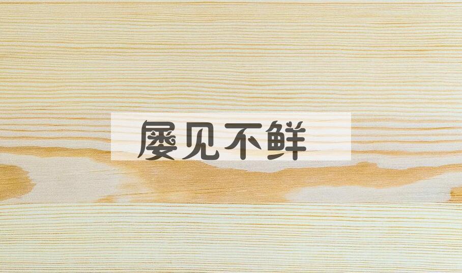 成语屡见不鲜是什么意思？