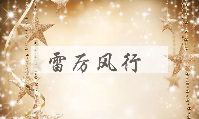 成语雷厉风行是什么意思？