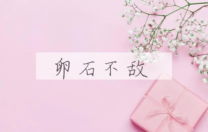 成语卵石不敌是什么意思？