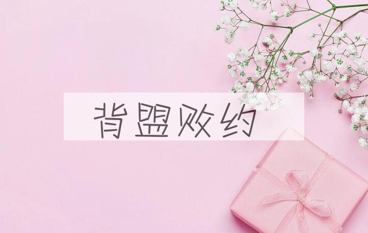 成语背盟败约是什么意思？