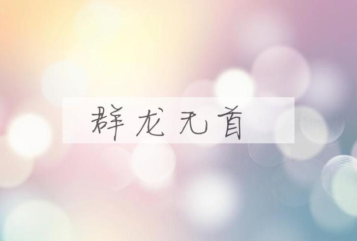 成语群龙无首是什么意思？
