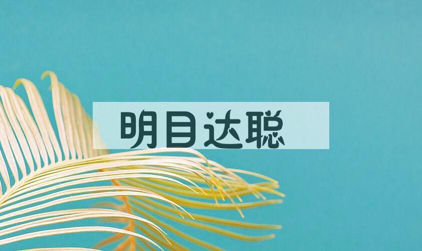 成语明目达聪是什么意思？