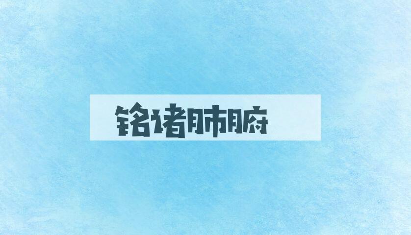 成语铭诸肺腑是什么意思？