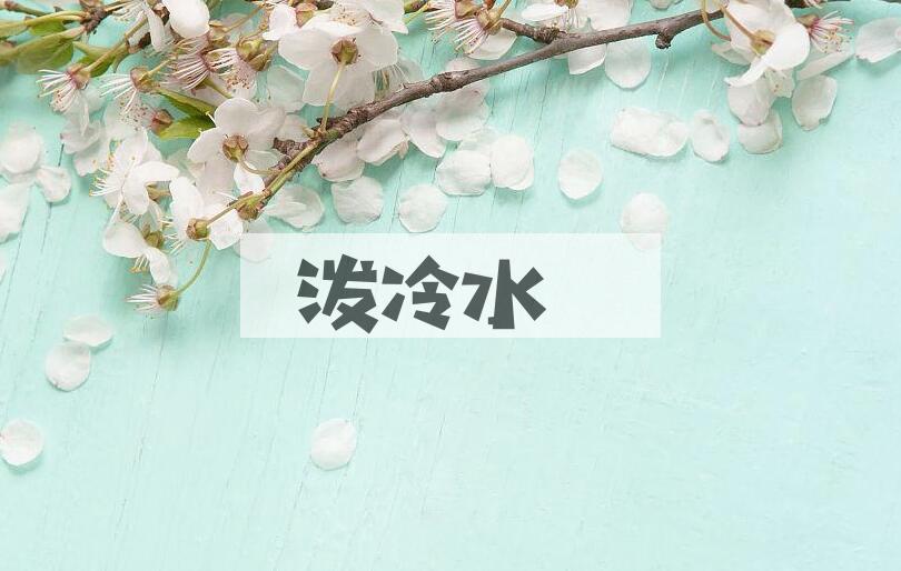 成语泼冷水是什么意思？