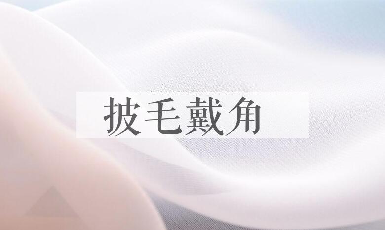 成语披毛戴角是什么意思？