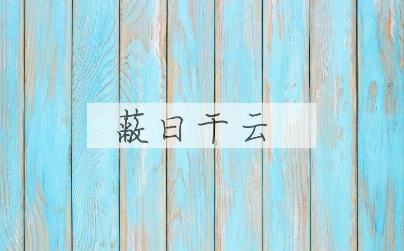 成语蔽日干云是什么意思？