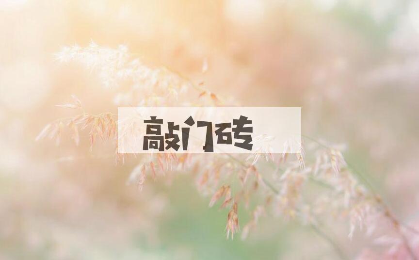 成语敲门砖是什么意思？
