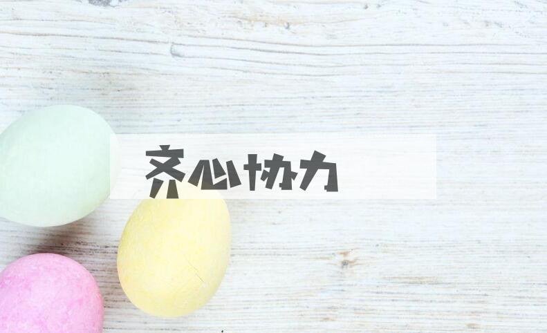 成语齐心协力是什么意思？
